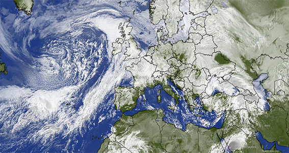 Immagine satellitare Europa