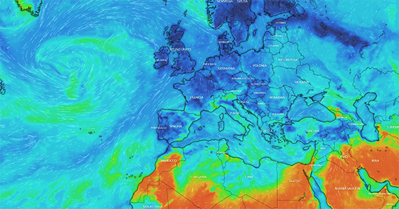 Mappa Windy umidità